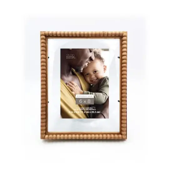 Expressions&trade; 6" x 8" Natural Beaded Float Frame by Studio D&eacute;cor&reg; {1}