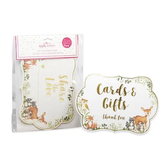 Kate Aspen&reg; Woodland Baby D&eacute;cor Sign Kit Set {1}