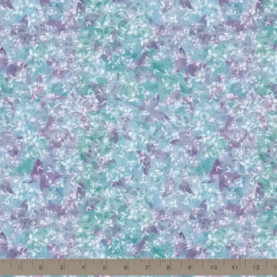 Springs Creative Jasmine Floral Purple Butterflies Cotton Fabric {3}