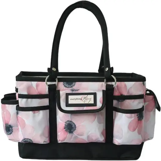 Everything Mary White & Floral Deluxe Store & Tote Craft Organizer {5}