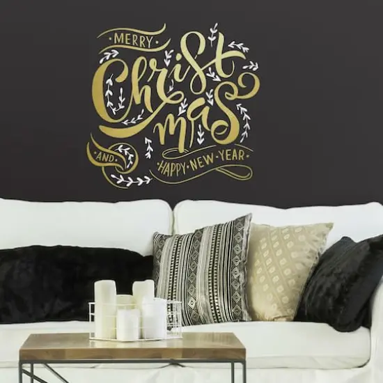 RoomMates Merry Christmas Quote Peel & Stick Giant Decals  {3}