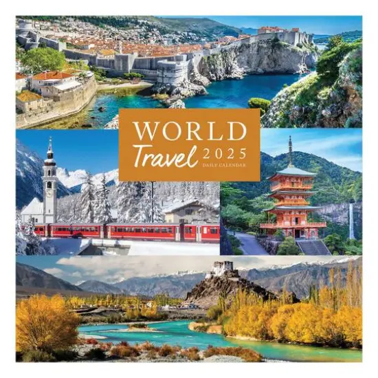 TF Publishing 2025 World Travel Daily Desktop Calendar {1}