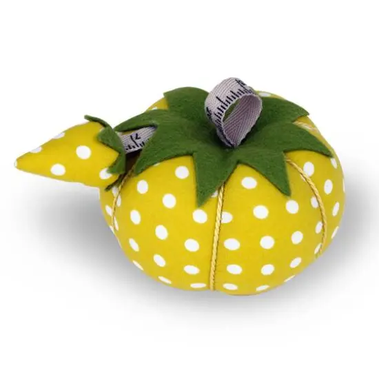 Dritz&reg; Bright Floral Medium Curved Sewing Basket With Tomato Pincushion {4}