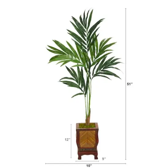 4.5ft. Kentia Palm Tree in Decorative Planter {3}