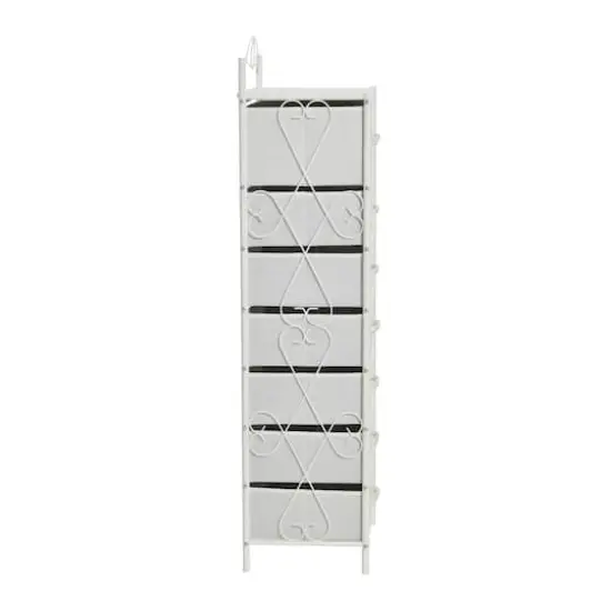 Household Essentials Victoria 54" 8-Drawer Narrow Dresser White {6}