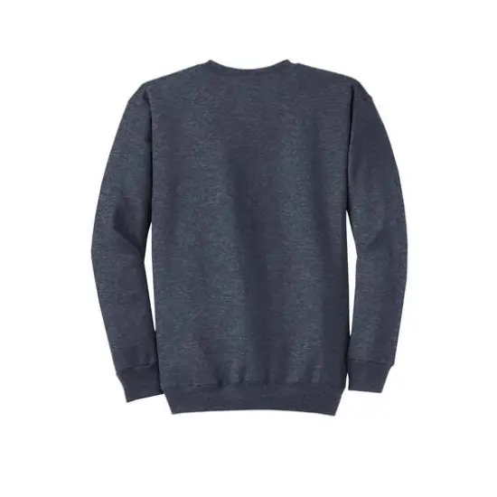 Port & Company&reg; Brights Core Fleece Crewneck Sweatshirt Heather Navy {5}