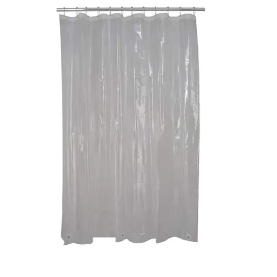 Bath Bliss PEVA Shower Curtain Liner Clear {1}