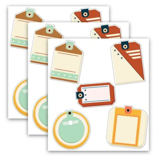 Carson Dellosa® Let's Explore Travel Tags Cut-Outs, 3 Packs of 36 {1}