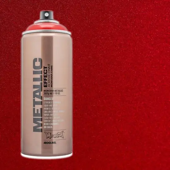 Montana&trade; Cans Metallic Effect Spray Paint, 400mL Red {4}