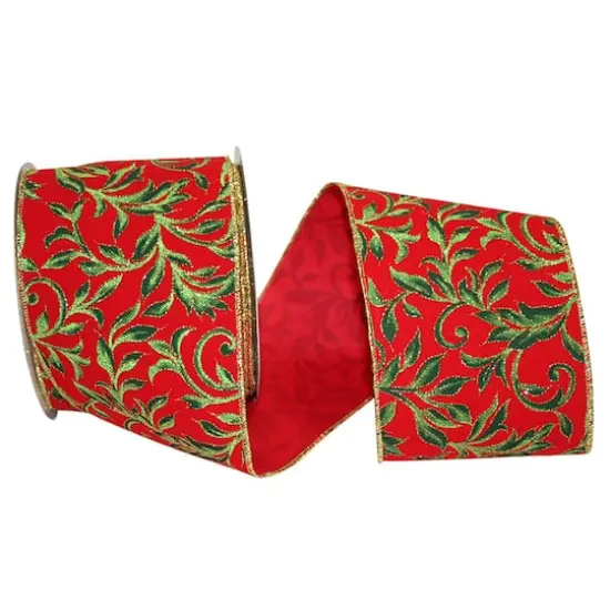 JAM Paper 4" x 10yd. Wired Holiday Ribbon {1}