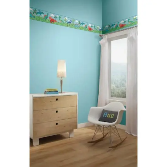 RoomMates Dinosaur Parade Peel & Stick Wallpaper Border {4}