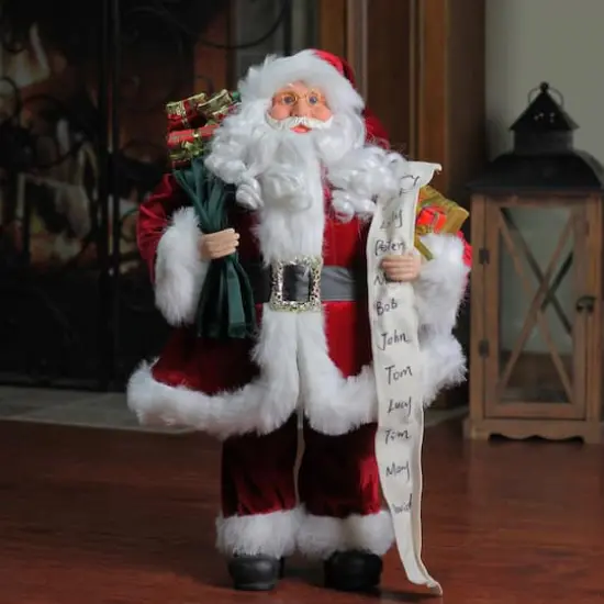 36" Santa Claus with Naughty or Nice List Christmas Figure {4}
