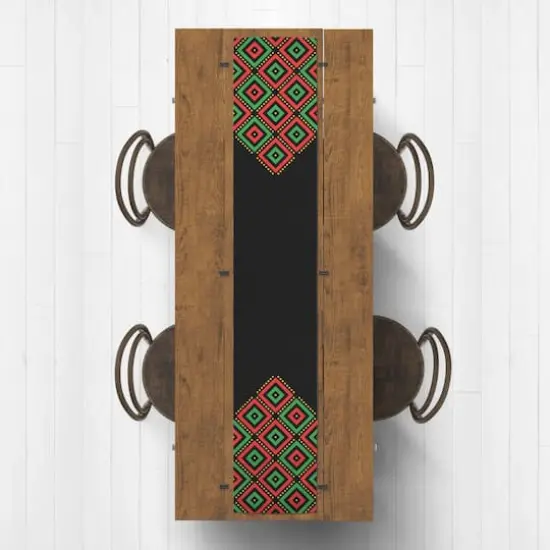 90" Diamond Kwanzaa Table Runner {3}