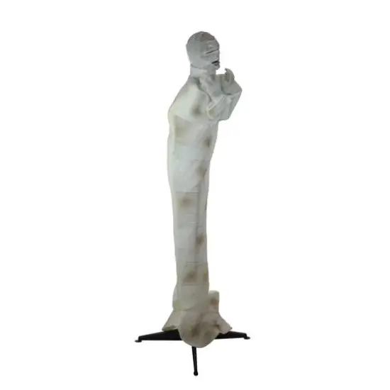 5ft. Pre-Lit White & Brown Animated Mummy with Glowing Eyes Halloween D&eacute;cor {3}