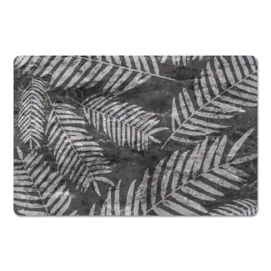 Sketched Fern Pattern 27" x 18" Floor Mat {4}