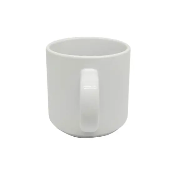 10oz. White Stackable Ceramic Sublimation Mugs, 4ct. by Make Market&reg; {4}