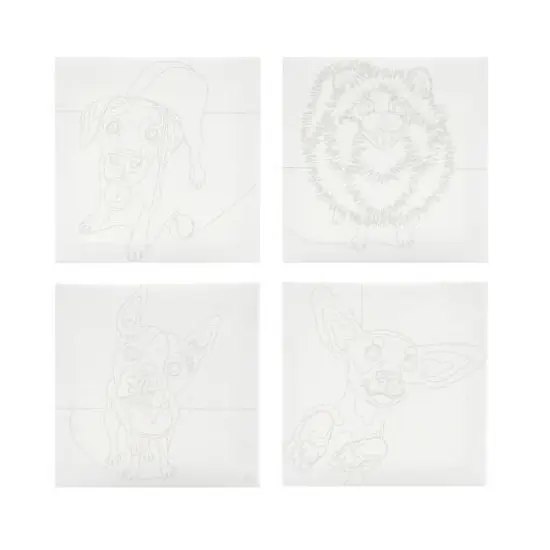 4" x 4" Dogs Canvas Painting Kit by Craft Smart&reg; {8}