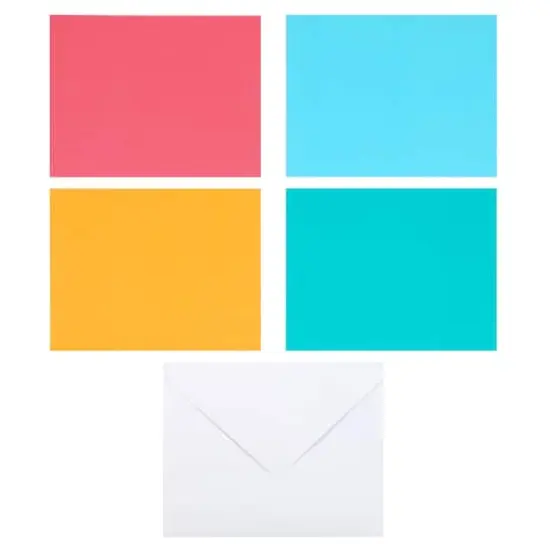 Solid Rainbow Cards & Envelopes by Recollections&trade;, 4.25" x 5.5" {3}