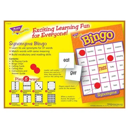 Trend Enterprises&reg; Synonym Bingo {5}