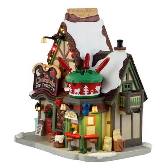 Lemax&reg; Vail Village Chocolate Dip Fondue {4}