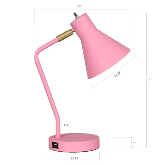 13" Desktop Lamp by Ashland&reg; Pink {5}