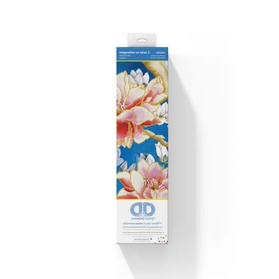 Diamond Dotz® Intermediate Magnolias On Blue 2 Diamond Painting Kit {4}