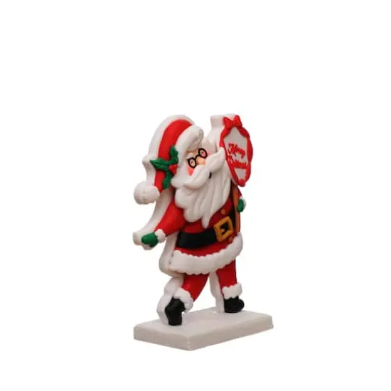 6" Santa with Merry Christmas Sign Tabletop D&eacute;cor by Ashland&reg; {3}