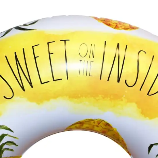 Rae Dunn 4ft. Sweet On The Inside Pineapple Pattern Ring Float {5}