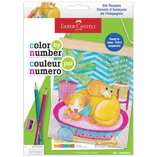 Faber-Castell&reg; Color-by-Number Pet Parents Wall Art {1}