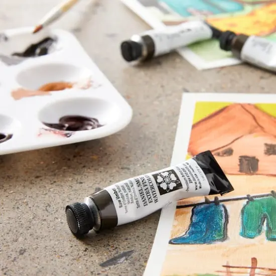 Daniel Smith Extra Fine&trade; Watercolor, 5mL Raw Umber {4}