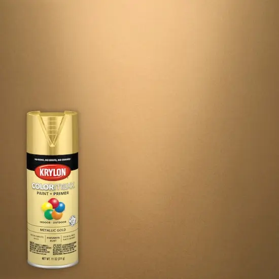 Krylon&reg; COLORmaxx&trade; Metallic Paint + Primer Gold {3}