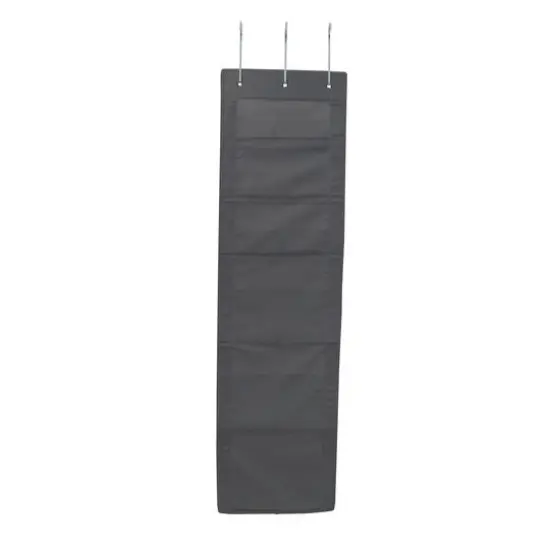 Household Essentials 4.7ft. 6-Pocket Over the Door Pocket Organizer Black {7}