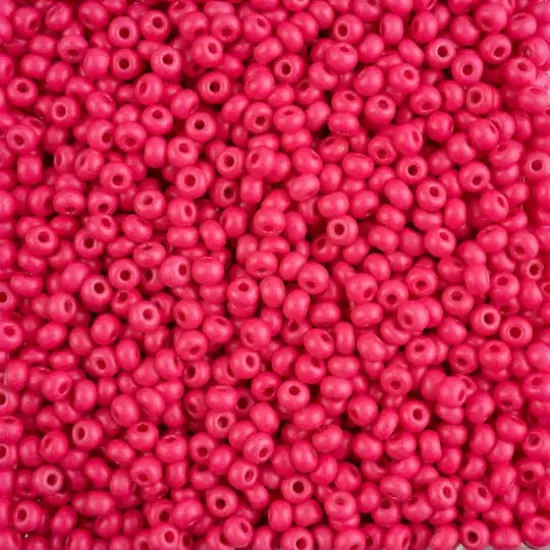 John Bead Terra Intensive 6/0 Czech Glass Seed Beads, 500g Rose Matte {1}