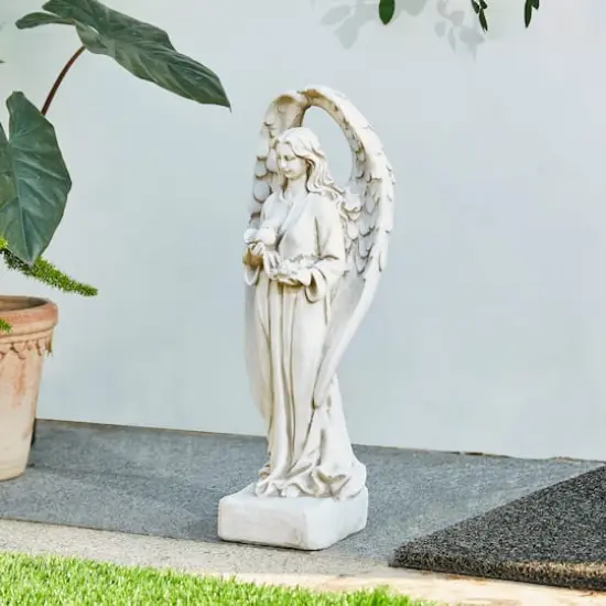 Glitzhome&reg; 20.5" Standing Archangel Garden Statue {4}