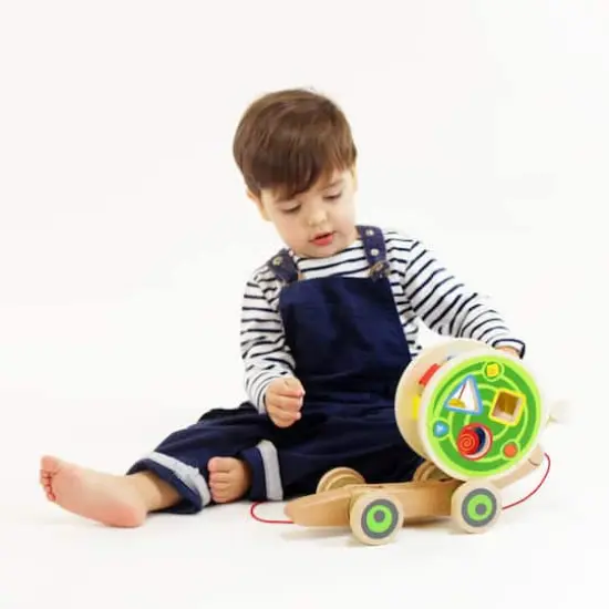 Hape Walk-A-Long Snail Wooden Toddler Pull Toy {3}