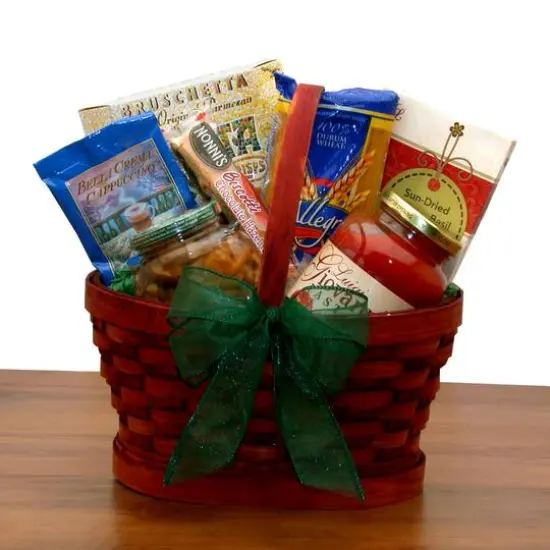 Mini Italian Dinner For Two Gift Basket {1}