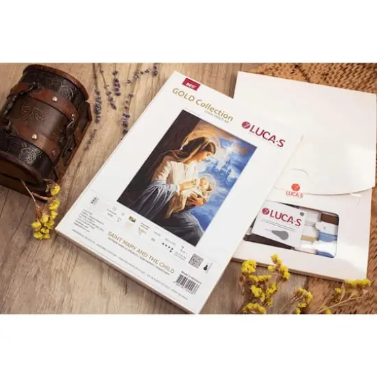 Luca-S Saint Mary and The Child Counted Cross Stitch Kit {3}