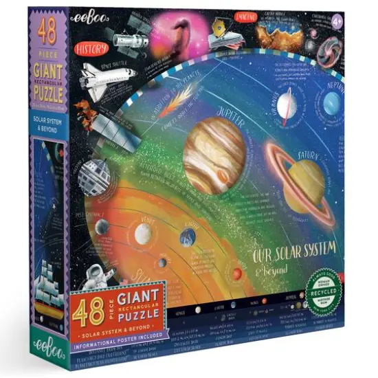 eeBoo Our Solar System & Beyond 48 Piece Giant Puzzle with Poster {5}