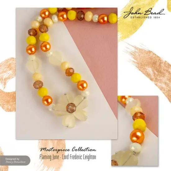 John Bead Masterpiece Collection Glass Bead Box Mix Flaming June/Lord Frederic Leighton {4}