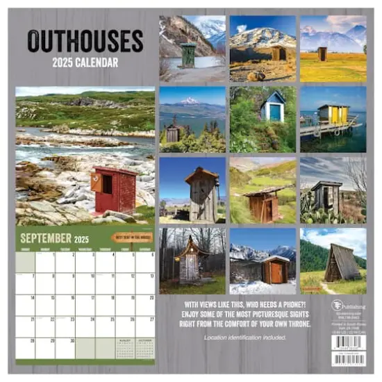 TF Publishing 2025 Outhouses Wall Calendar {3}