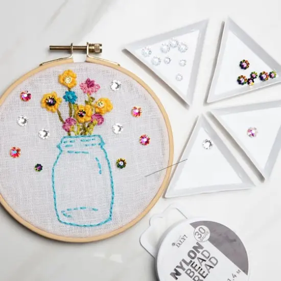 8mm Round Sew-On Austrian Crystals by Bead Landing&trade;, 5ct. Crystal AB {3}