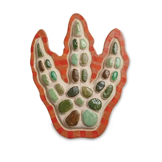 Paint Your Own Stepping Stone - Dinosaur Footprint {6}