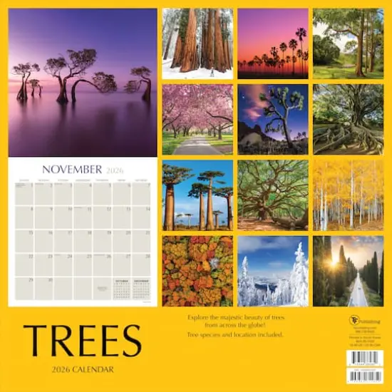 2026 Trees Wall Calendar {6}