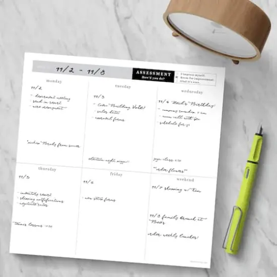 TF Publishing Executive Weekly Square Schedule Pad {5}