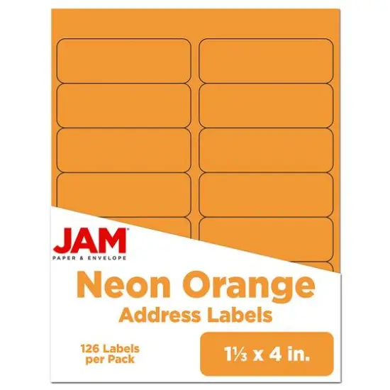 JAM Paper 1.3" x 4" Address Labels, 126ct. Baby Pink Pastel {2}