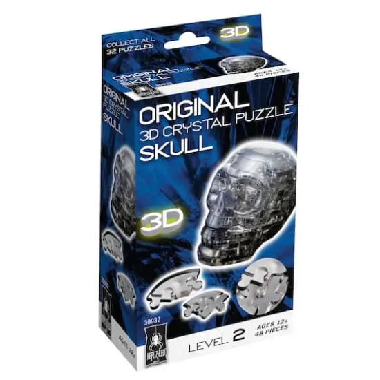 Original 3D Crystal Puzzle&trade; Skull 48 Piece Puzzle {3}