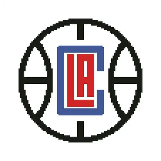 Camelot&reg; Dots Intermediate NBA Los Angeles Clippers Diamond Painting Kit {3}