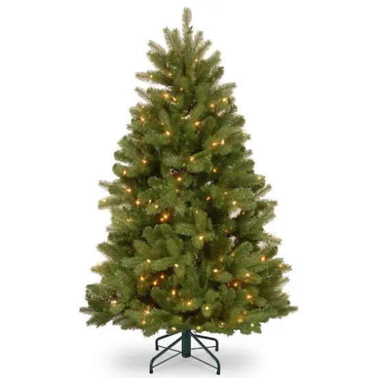 5ft. Pre-Lit Newberry® Spruce Artificial Christmas Tree, Clear Lights {1}