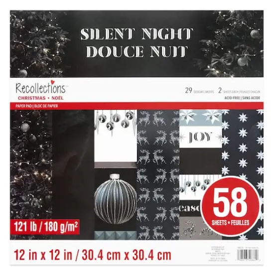 12" x 12" Silent Night Paper Pad by Recollections&trade; {1}