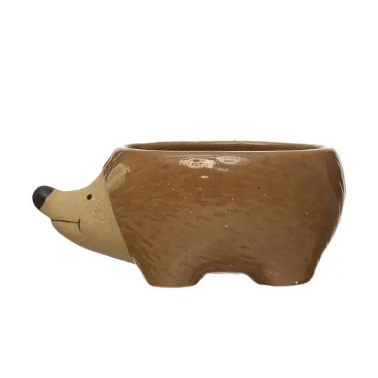 Hello Honey&reg; 6" Stoneware Hedgehog Planter {1}